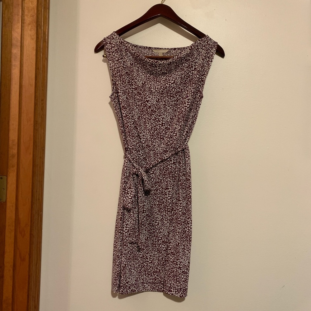 Banana Republic Factory Dress Maroon & White S